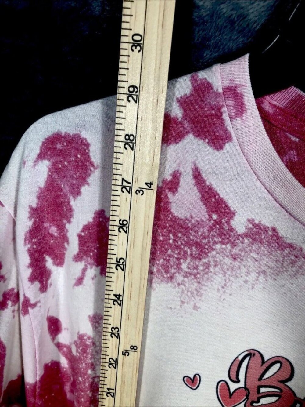 Best Mom Ever Shirt Women’s Large Custom Tye Dyed Bleached Handmade Pink T Short - Picture 9 of 12